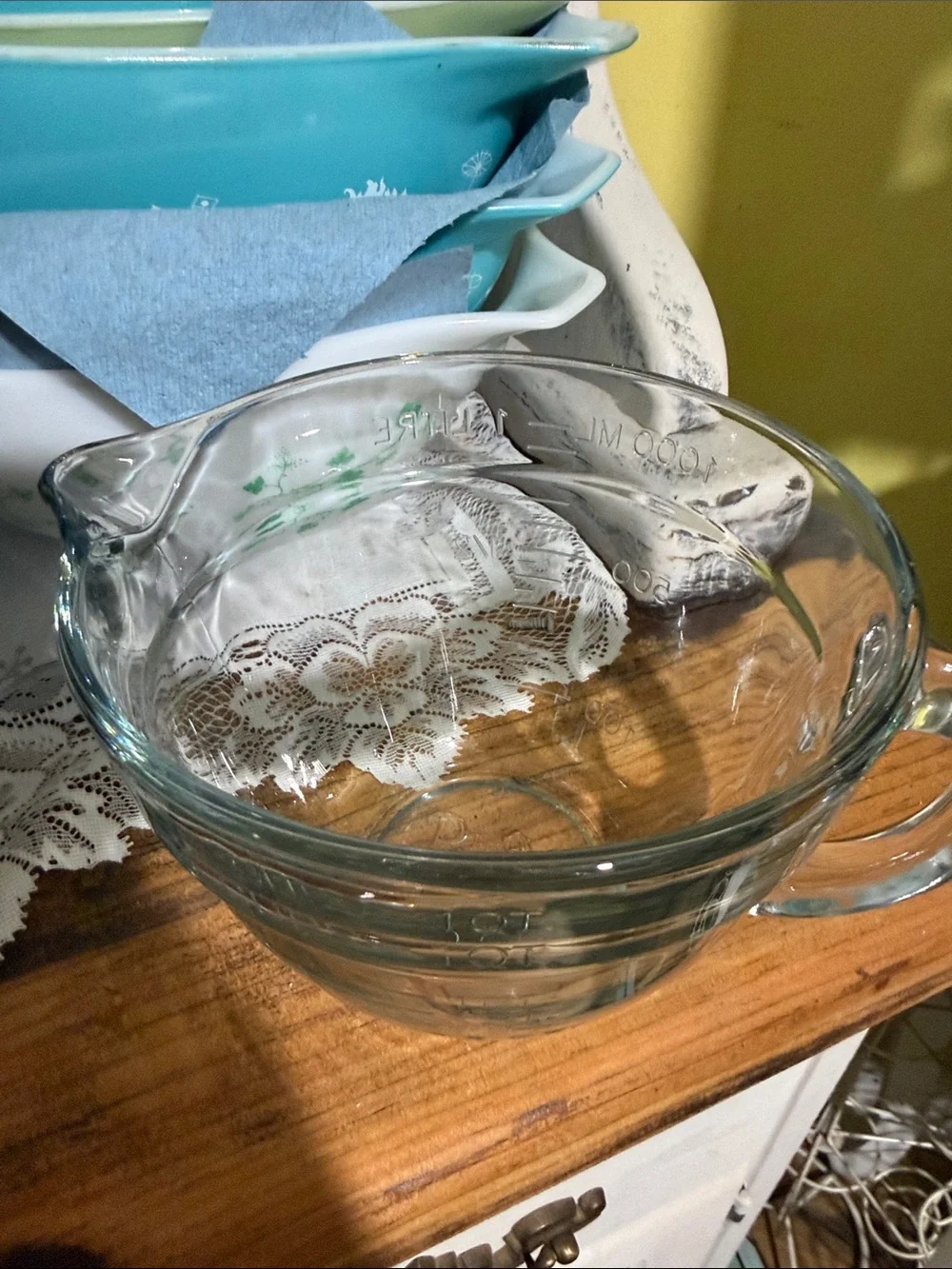 Pampered Chef Glass Classic Batter Bowl by anchor hocking🔥🔥